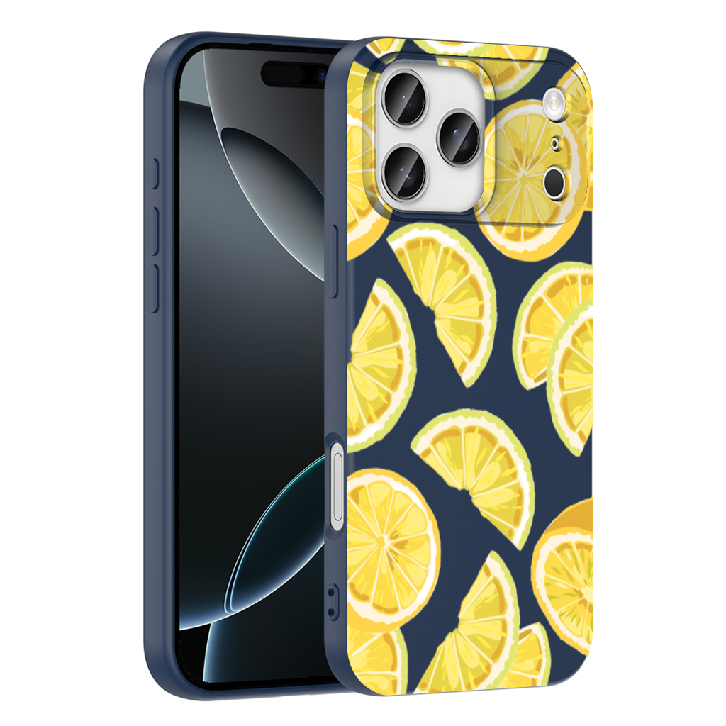 Taze Limon Dilimli Canlı Yaz Deseni iPhone 17 Pro Max Kılıfı