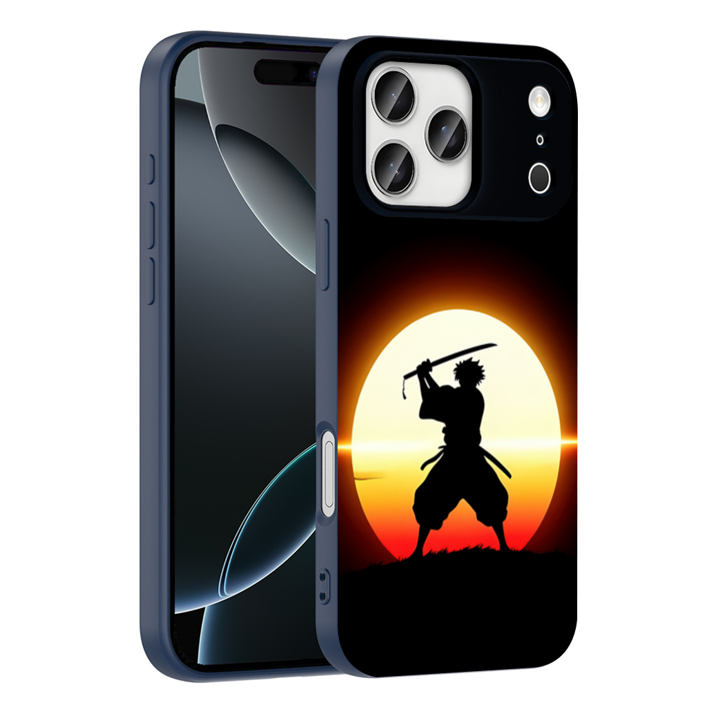 Samurai Silhouette Under the Rising Sun Honor and Strength iPhone 17 Pro Max Case