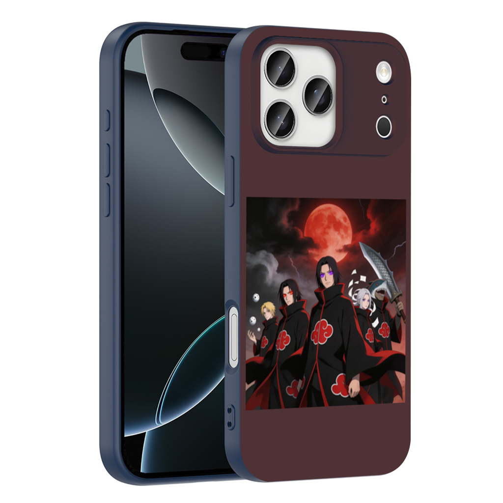Akatsuki Members Shadows of the Red Cloud iPhone 17 Pro Max Case