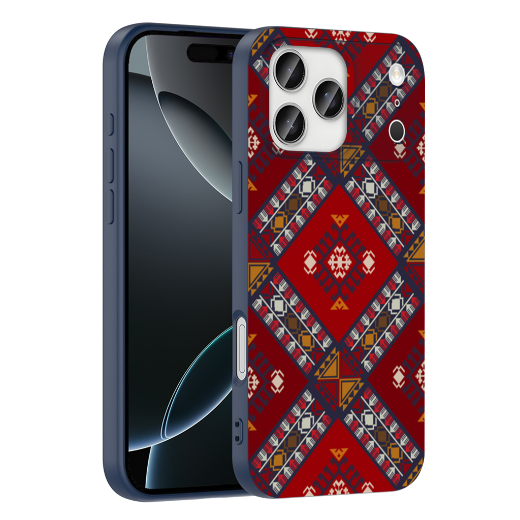 Geleneksel Kilim Desenli Motif iPhone 17 Pro Max Kılıfı