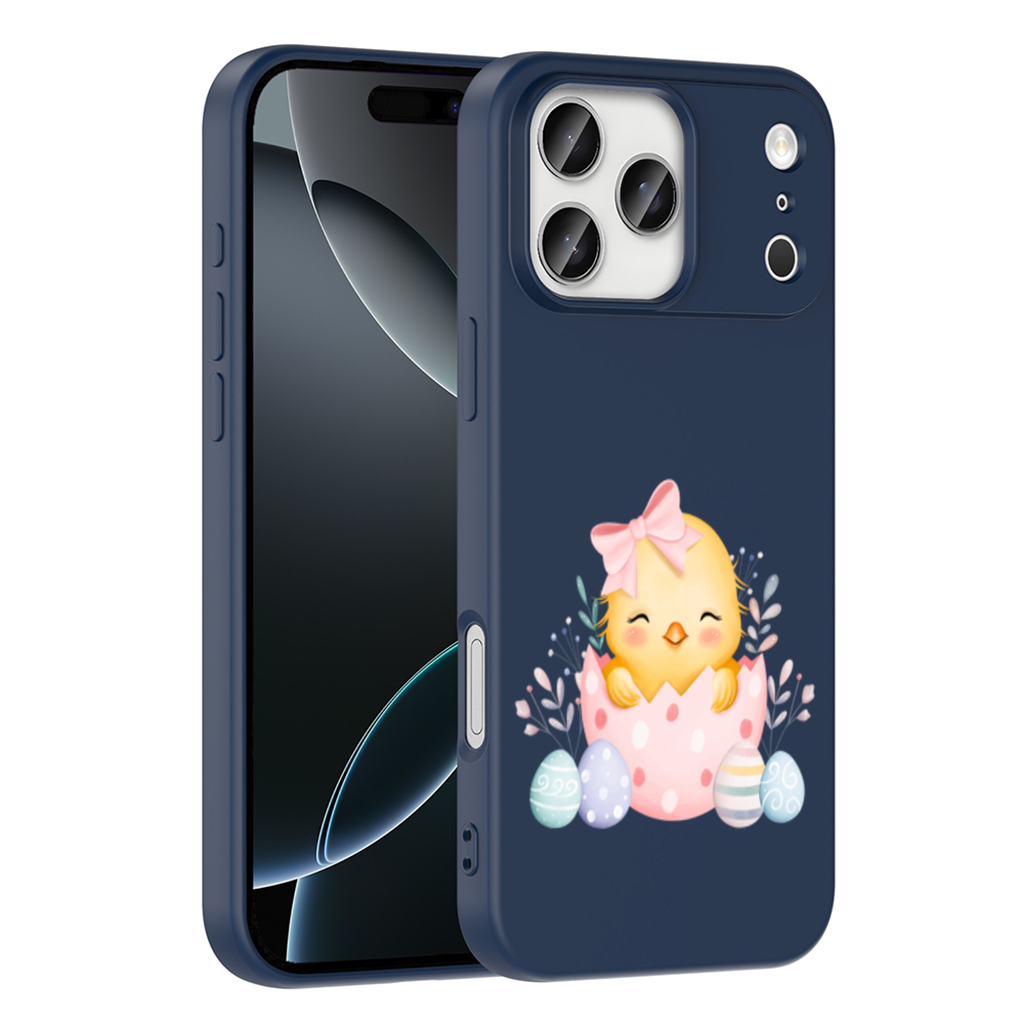 Paskalya Civcivi ve Yumurtalar iPhone 17 Pro Max Kılıfı