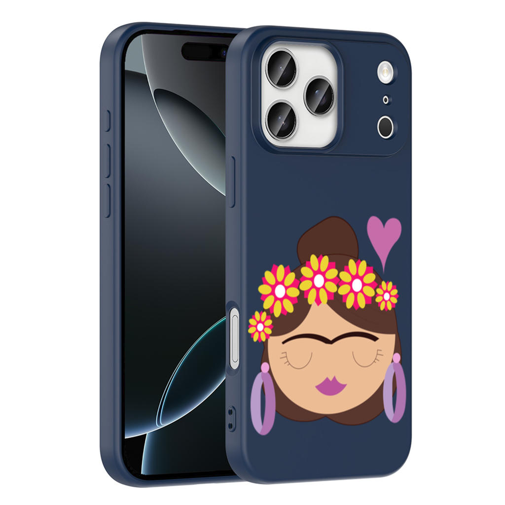 Frida Kahlo Inspired Floral Woman iPhone 17 Pro Max Case