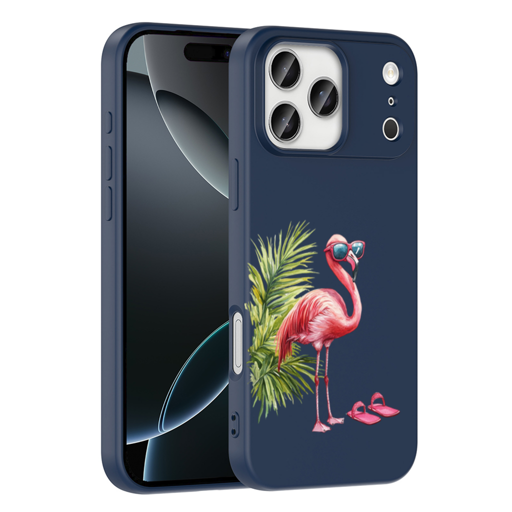 Pink Flamingo with Sunglasses iPhone 17 Pro Max Case