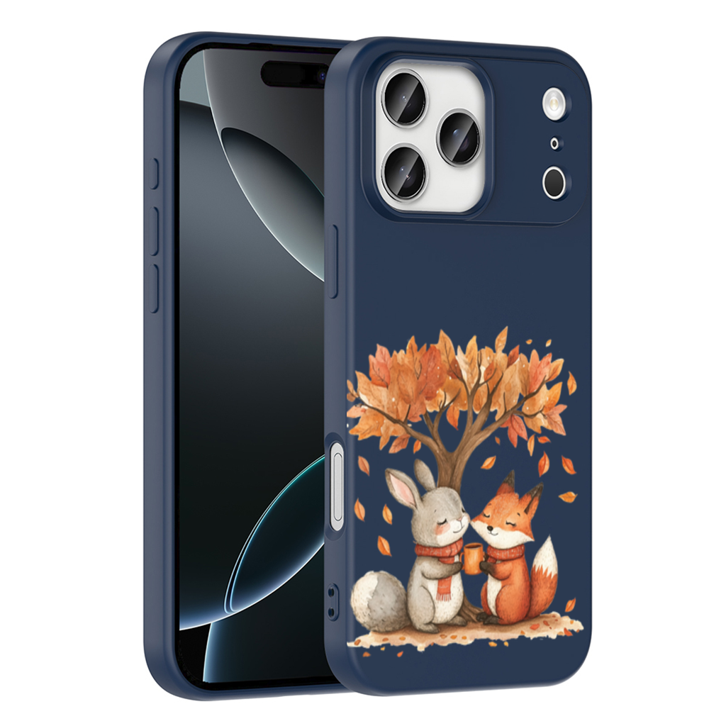 Cozy Autumn Fox and Rabbit iPhone 17 Pro Max Case