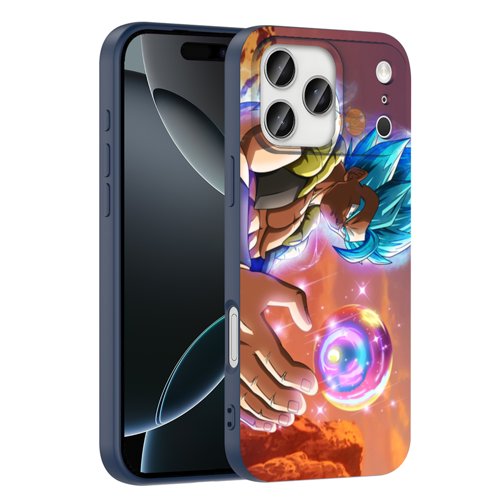 Enerji Küresi Tutan Mavi Saçlı Savaşçı iPhone 17 Pro Max Kılıfı