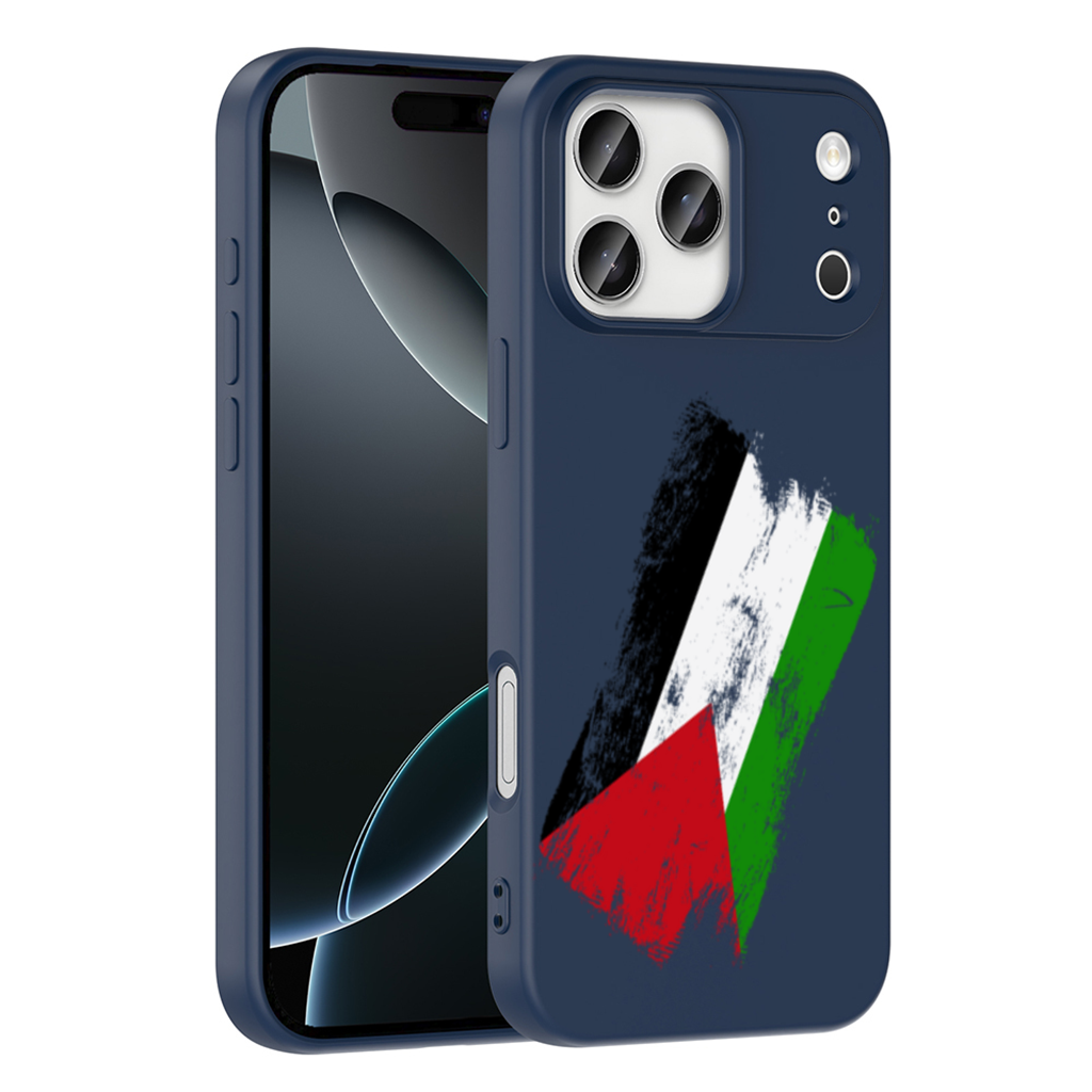 Palestine Resistance Flag Brush Stroke iPhone 17 Pro Max Case