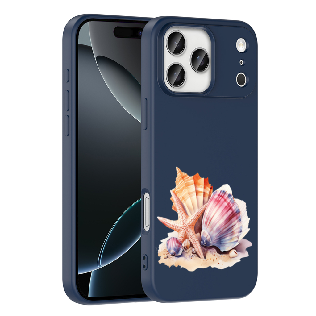 Watercolor Coastal Seashells iPhone 17 Pro Max Case