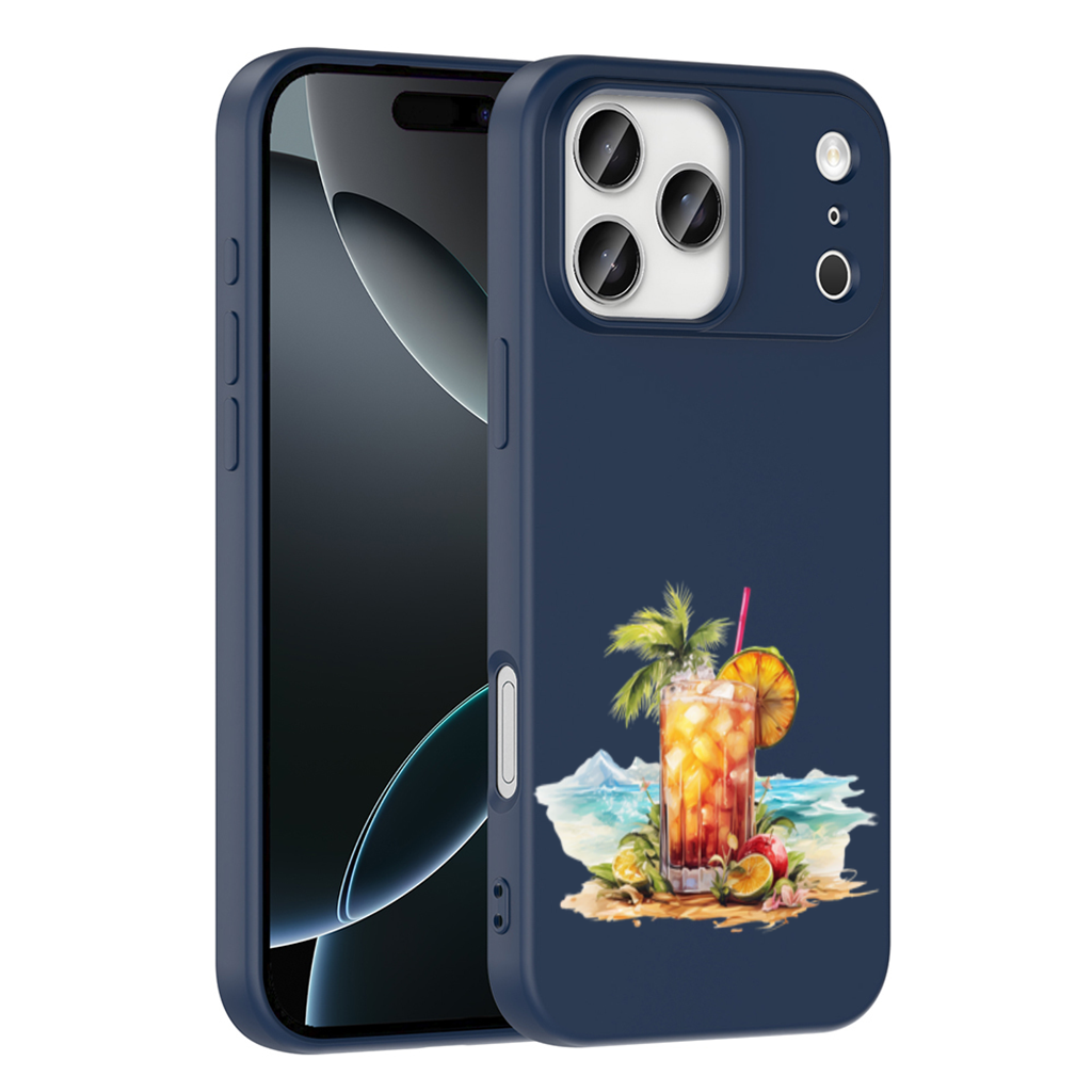 Tropical Island Beach Cocktail with Fruit iPhone 17 Pro Max Case