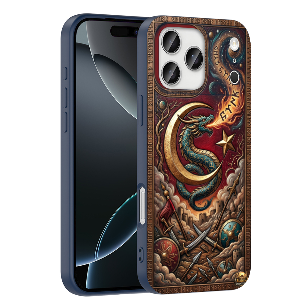 Mythical Dragon Crescent Phone Case iPhone 17 Pro Max Case
