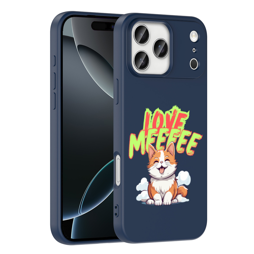 Cute Orange Cat Love Me iPhone 17 Pro Max Case