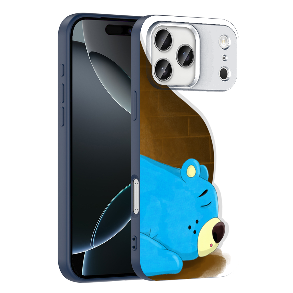 Blue teddy bear Pooli-Fairytale Character iPhone 17 Pro Max Case