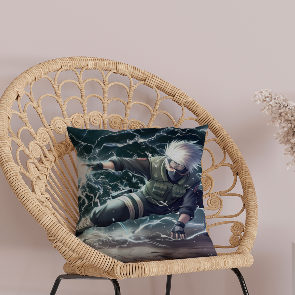 Kakashi Hatake  The Roar of the Lightning Blade Decorative pillow cover