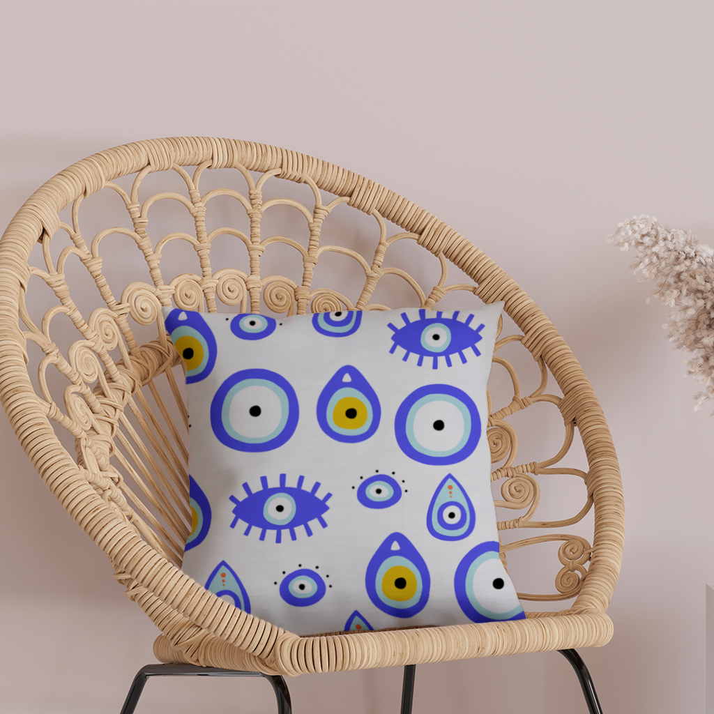Evil Eye Pattern Decorative pillow cover