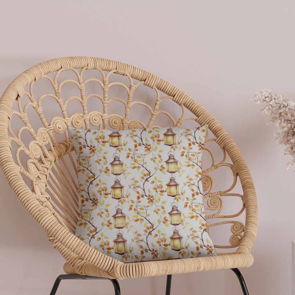 Vintage Watercolor Fall Branches Decorative pillow cover