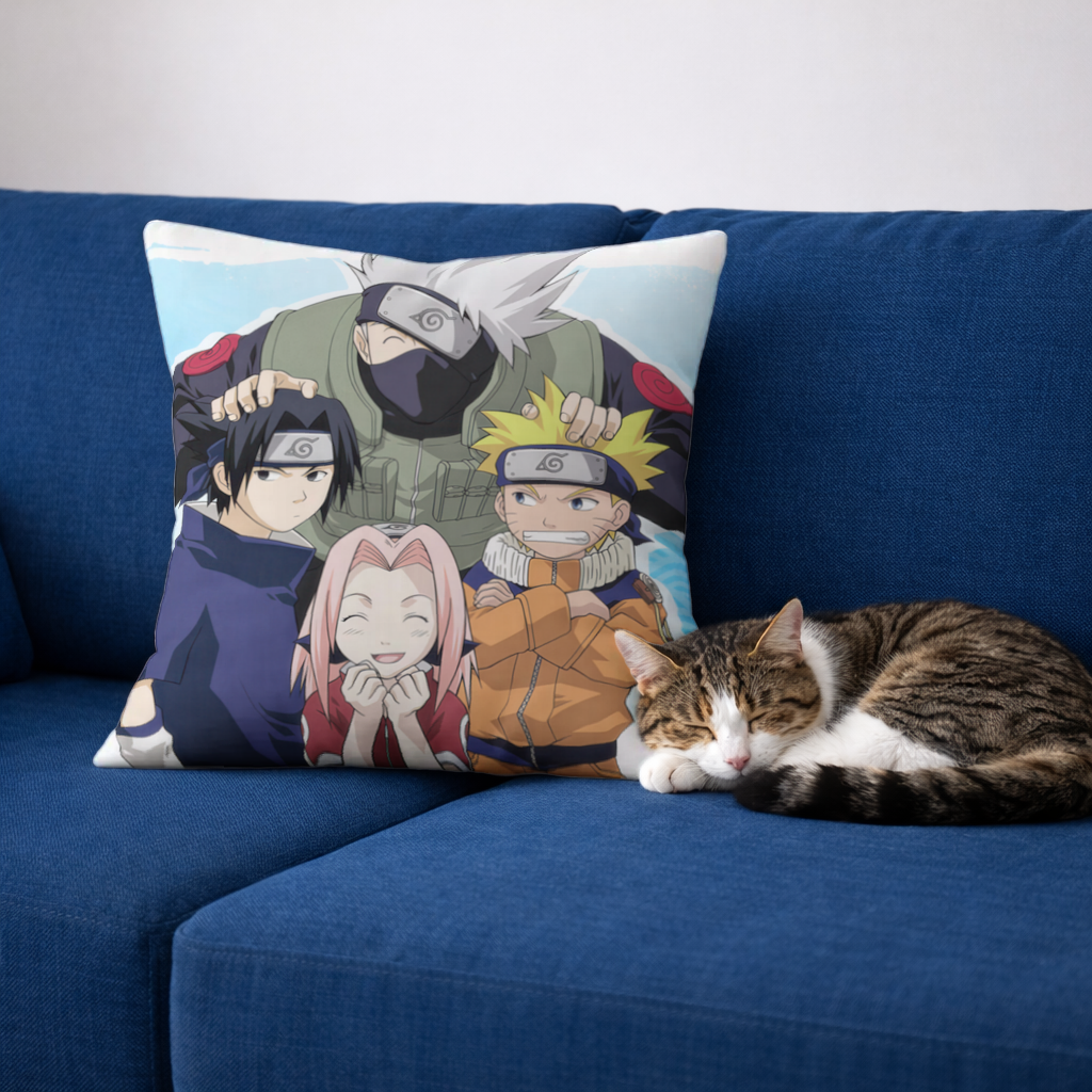 Naruto Team 7 The Legacy of Konoha Decorative pillow cover