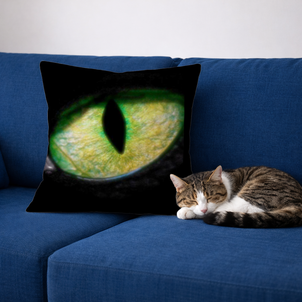 Phanter eye. Decorative pillow cover