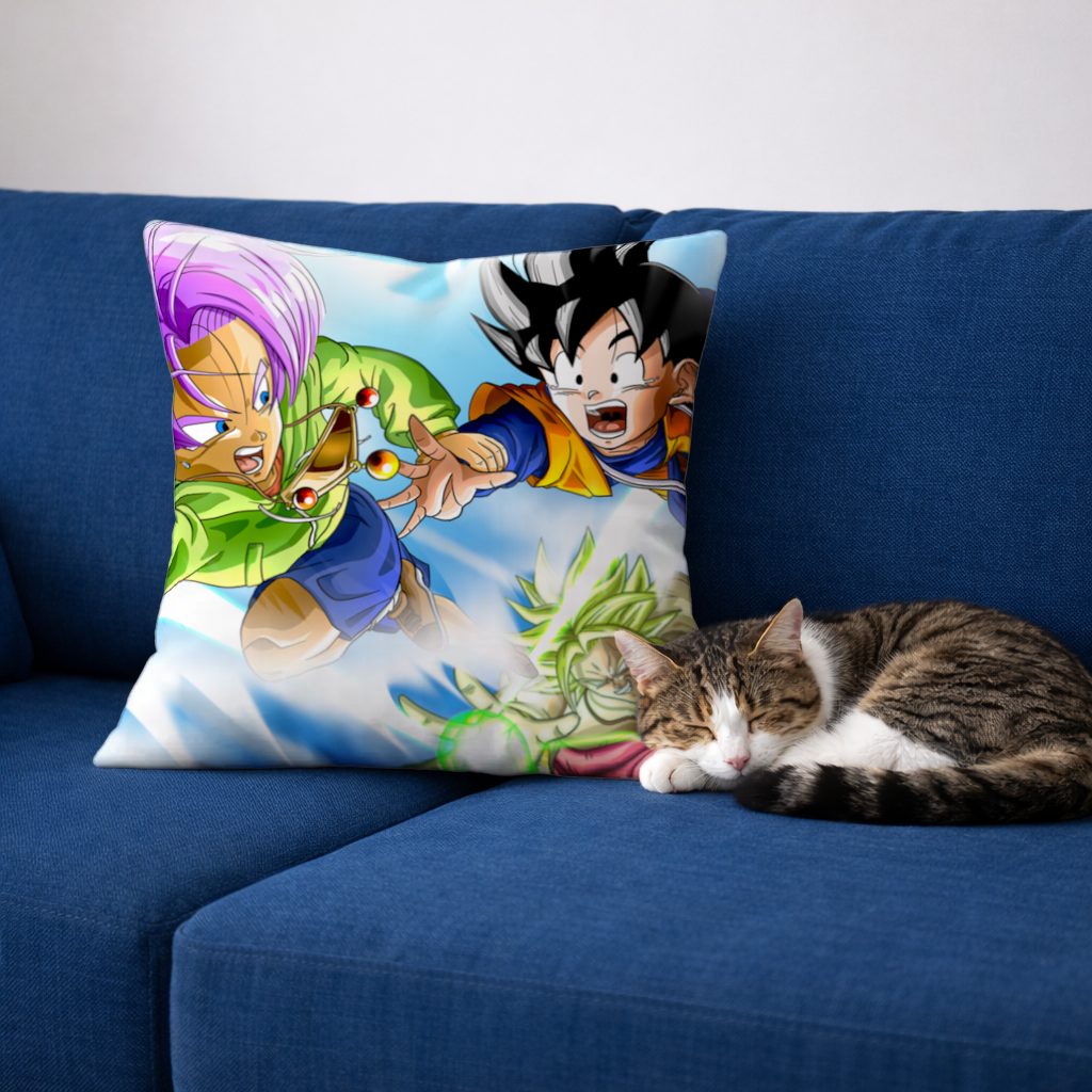 Energy Blast Anime Sky Battle Decorative pillow cover