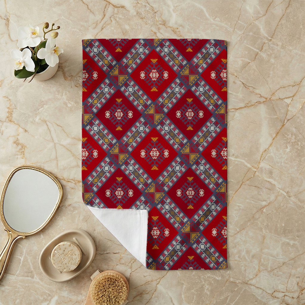 Geleneksel Kilim Desenli Motif El Havlusu