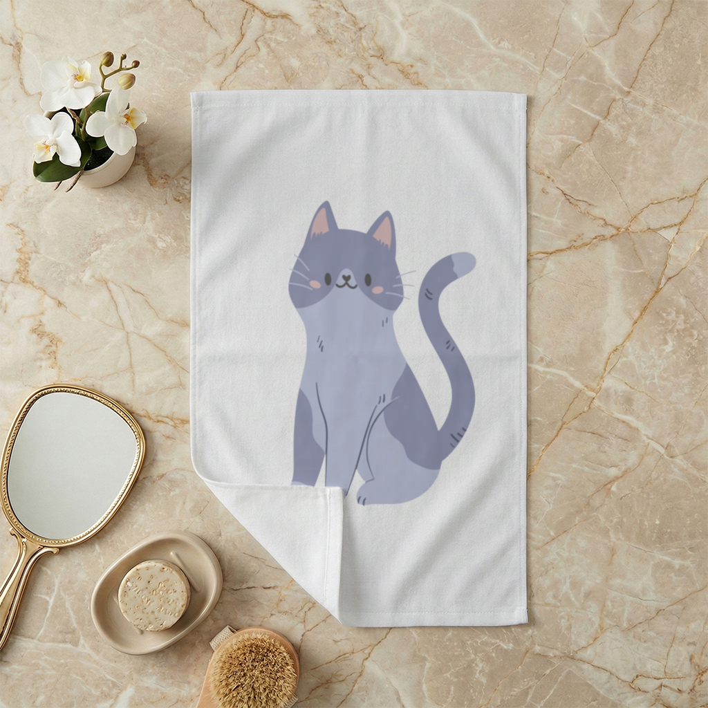 Sevimli kedi El Havlusu