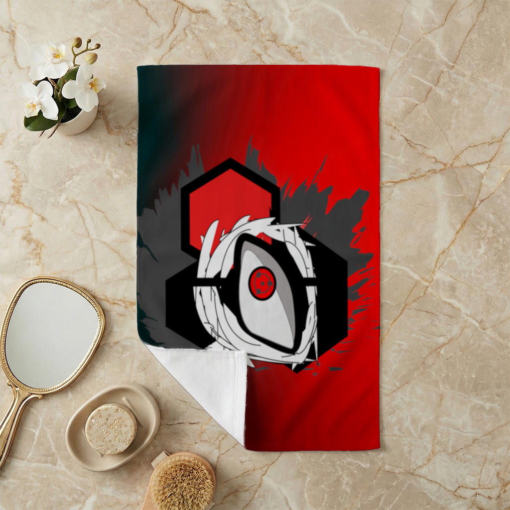 Mystic Red Eye Hexagon Hand Towel