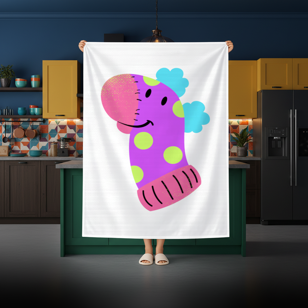 Cute Colorful Dinosaur Illustration Rectangular Tablecloth