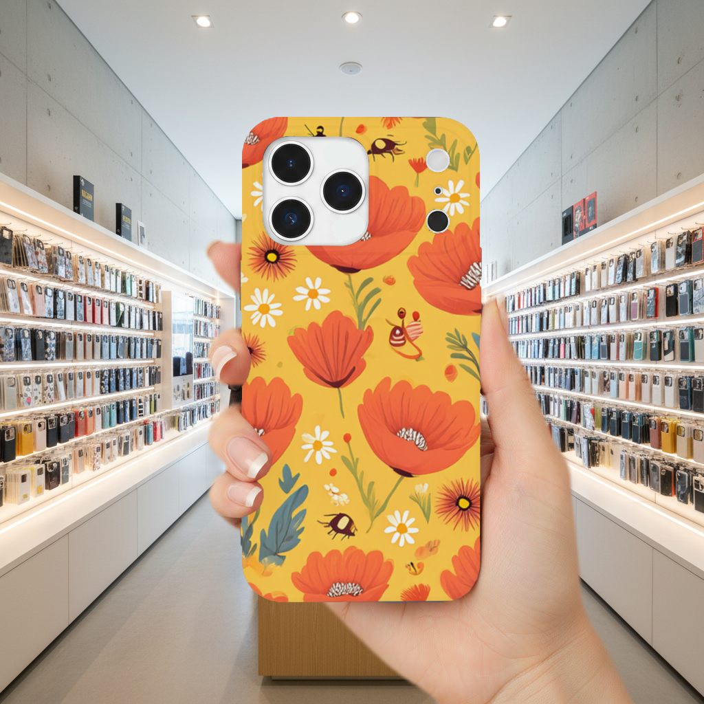 Floral Insect Pattern Colorful Design iPhone 17 Pro Max Case