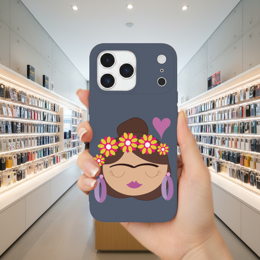 Frida Kahlo Inspired Floral Woman iPhone 17 Pro Max Case
