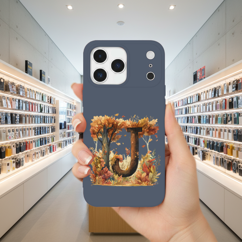 Fall Leaves Wooden Letter J iPhone 17 Pro Max Case