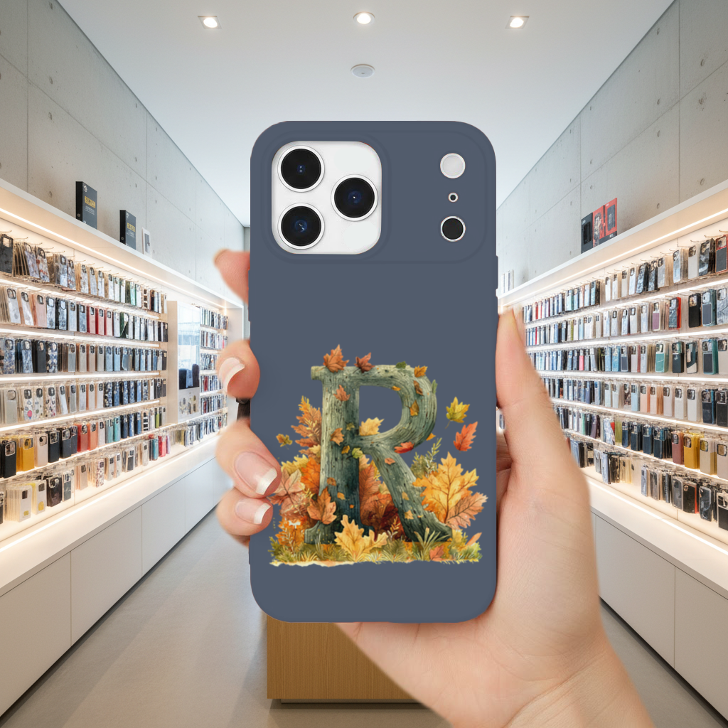 Sonbahar Yapraklı R Harfi iPhone 17 Pro Max Kılıfı