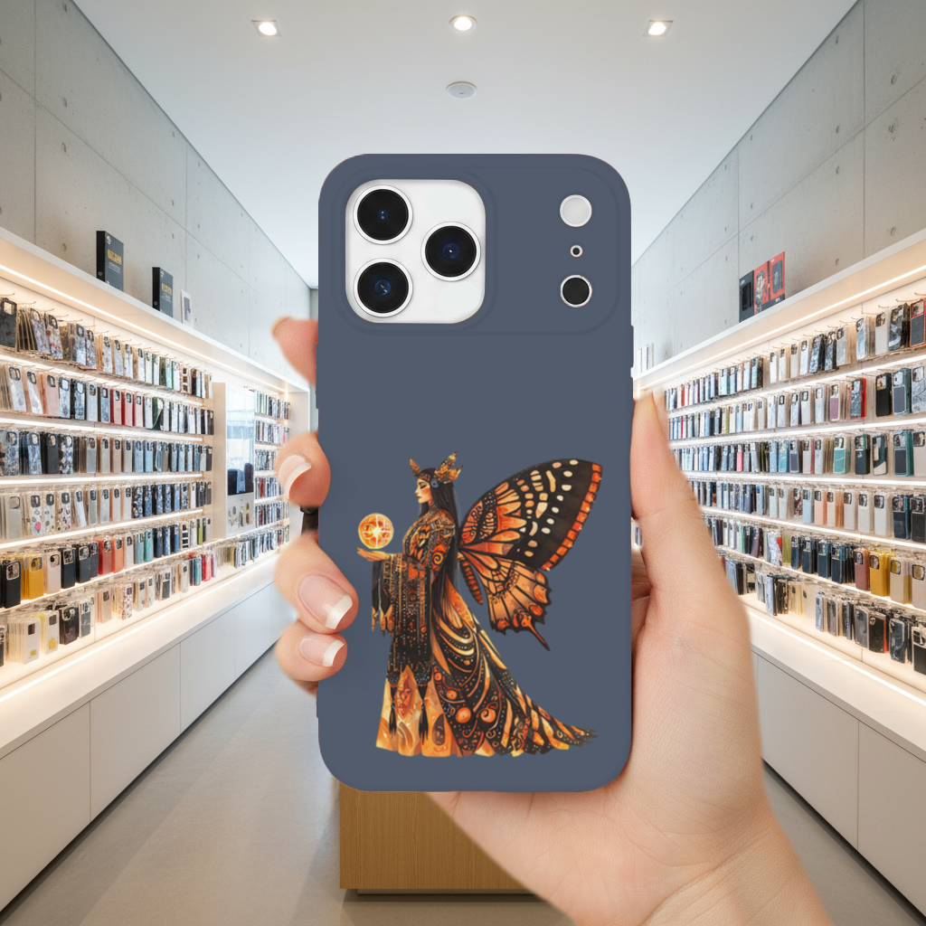 Monarch Butterfly Winged Goddess iPhone 17 Pro Max Case