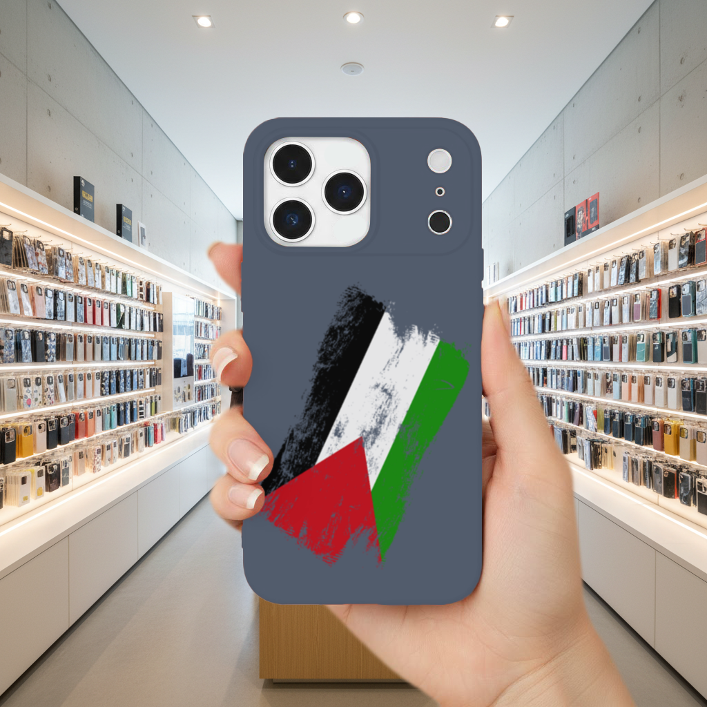Palestine Resistance Flag Brush Stroke iPhone 17 Pro Max Case
