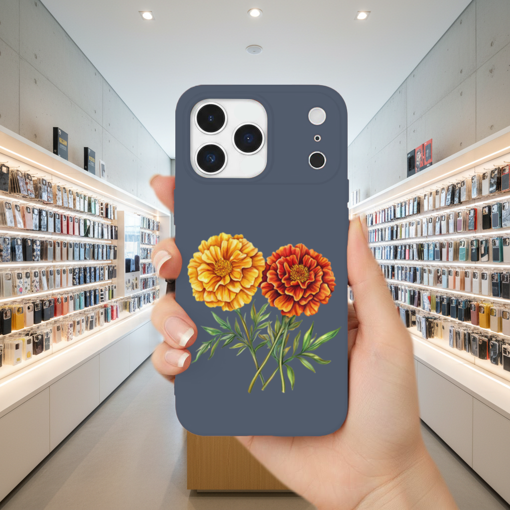 Botanical Yellow Orange Marigold iPhone 17 Pro Max Case
