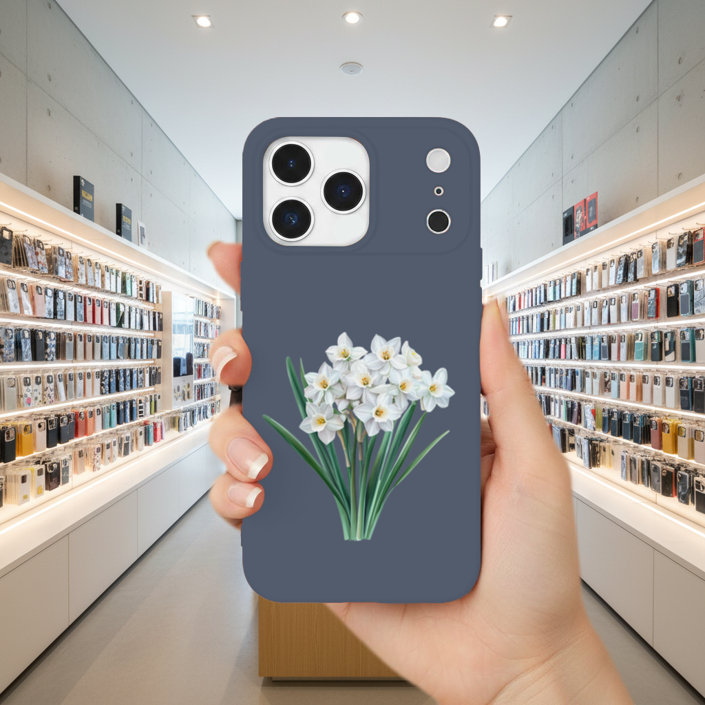 White Daffodil Bouquet Botanical iPhone 17 Pro Max Case
