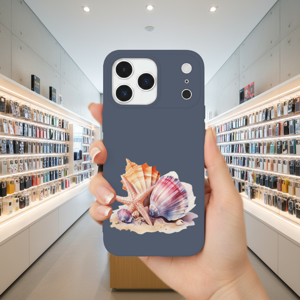 Watercolor Coastal Seashells iPhone 17 Pro Max Case