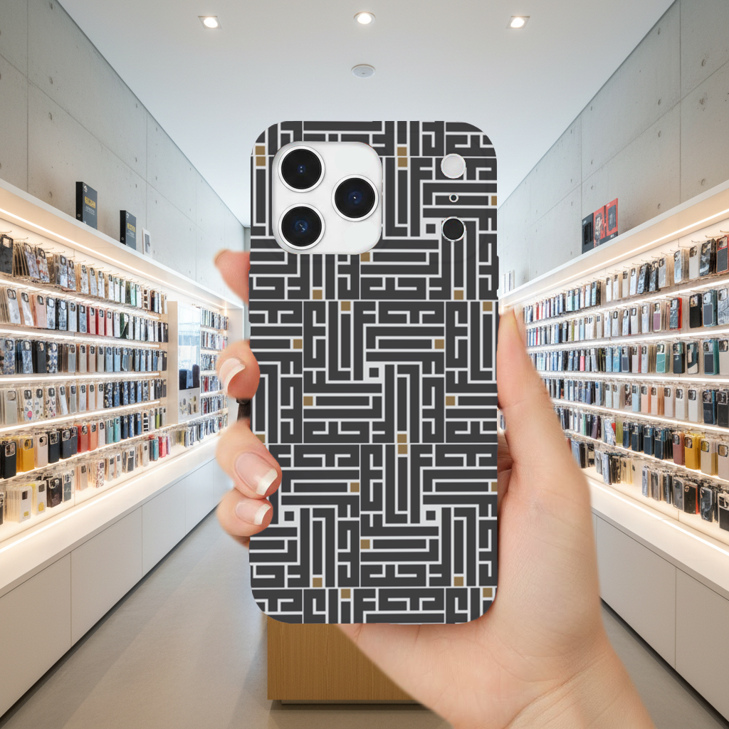 Kufi yazı- Elif iPhone 17 Pro Max Case