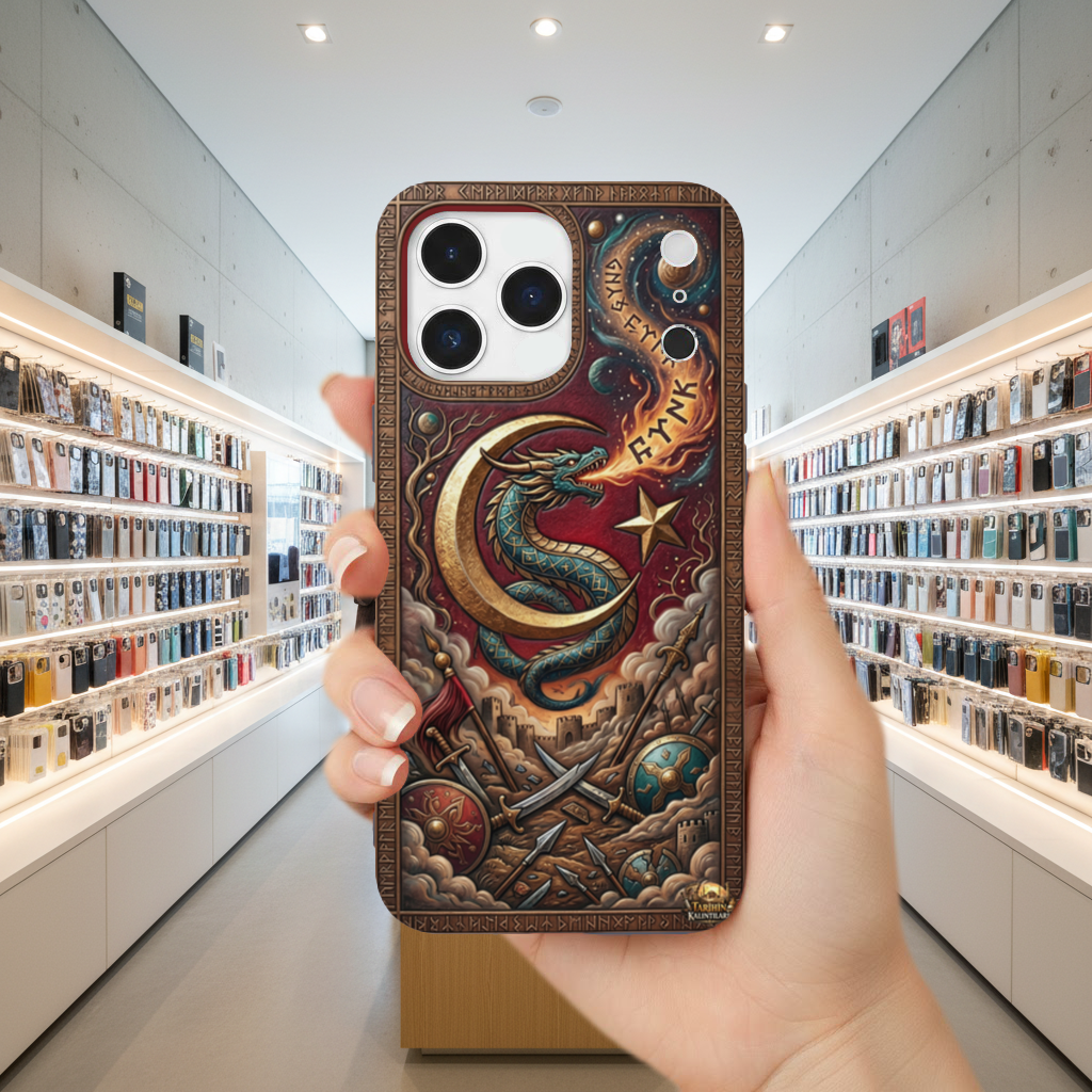Mythical Dragon Crescent Phone Case iPhone 17 Pro Max Case