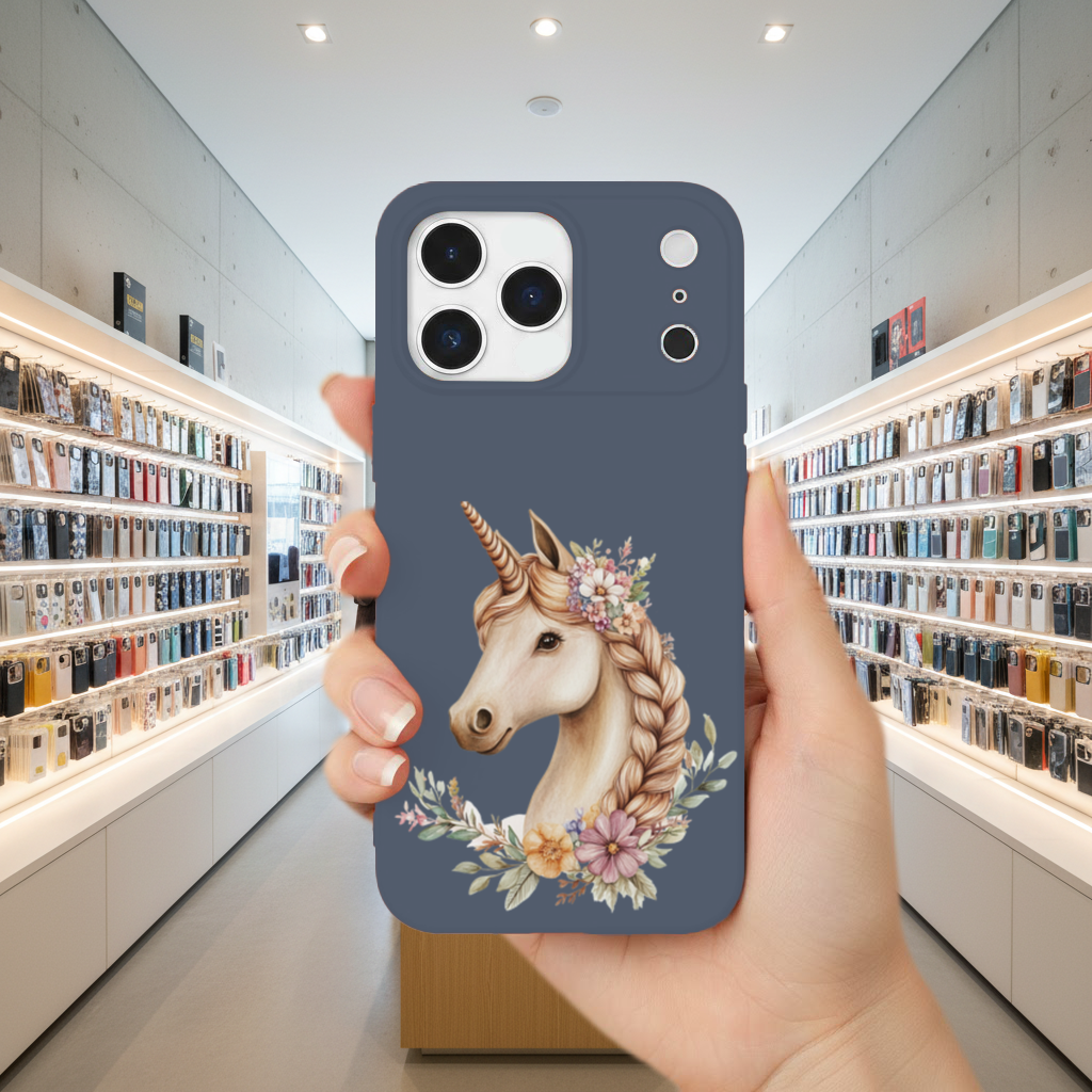Cottagecore Floral Unicorn iPhone 17 Pro Max Case