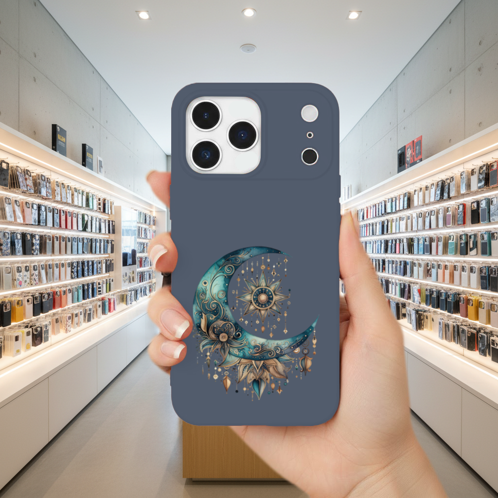 Boho Celestial Sun and Moon iPhone 17 Pro Max Case