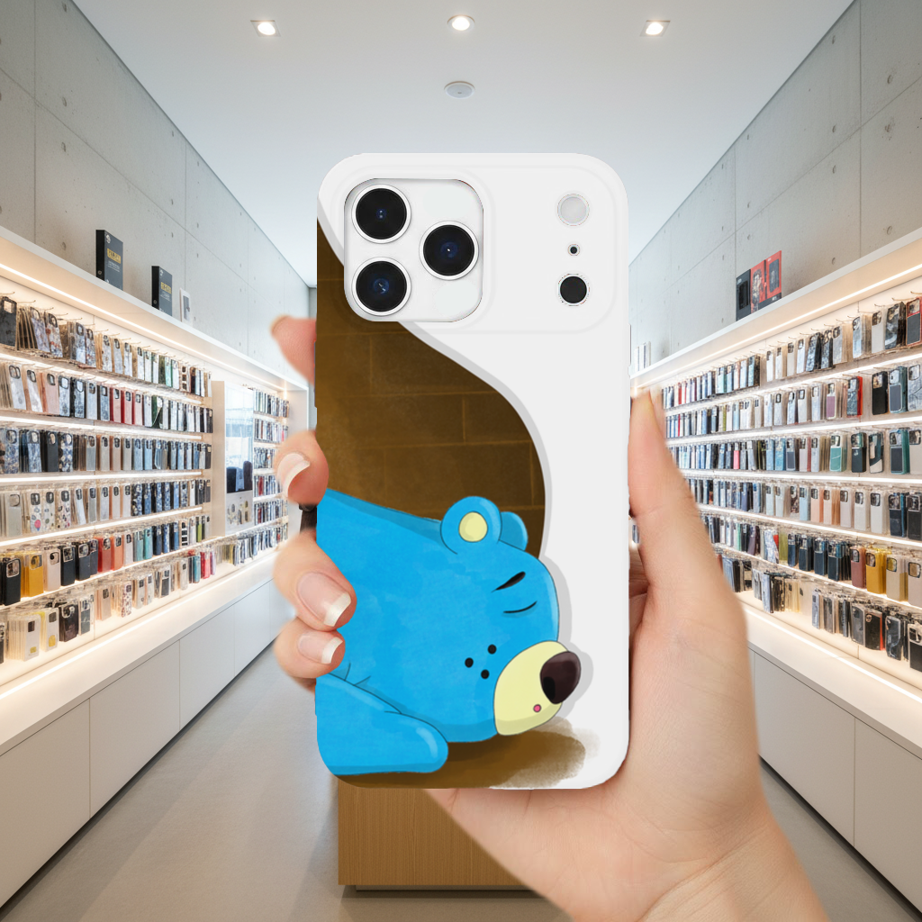 Blue teddy bear Pooli-Fairytale Character iPhone 17 Pro Max Case
