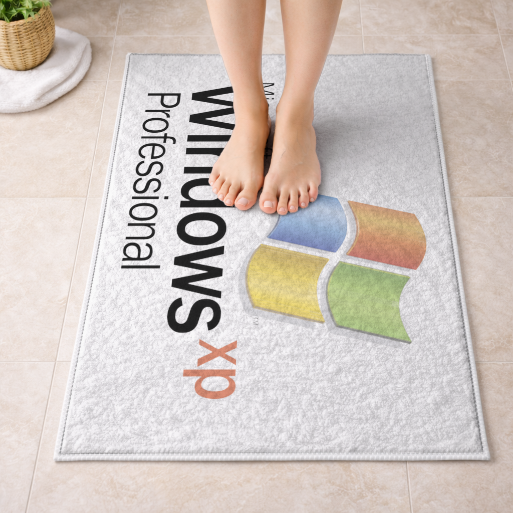 Digital Nostalgia Windows XP Iconic Logo Bath Mat