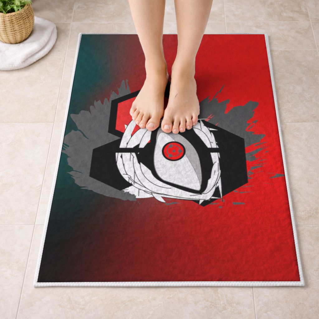 Mystic Red Eye Hexagon Bath Mat