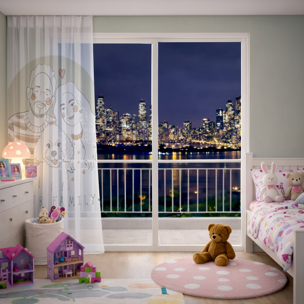 Our Family Sheer Curtain