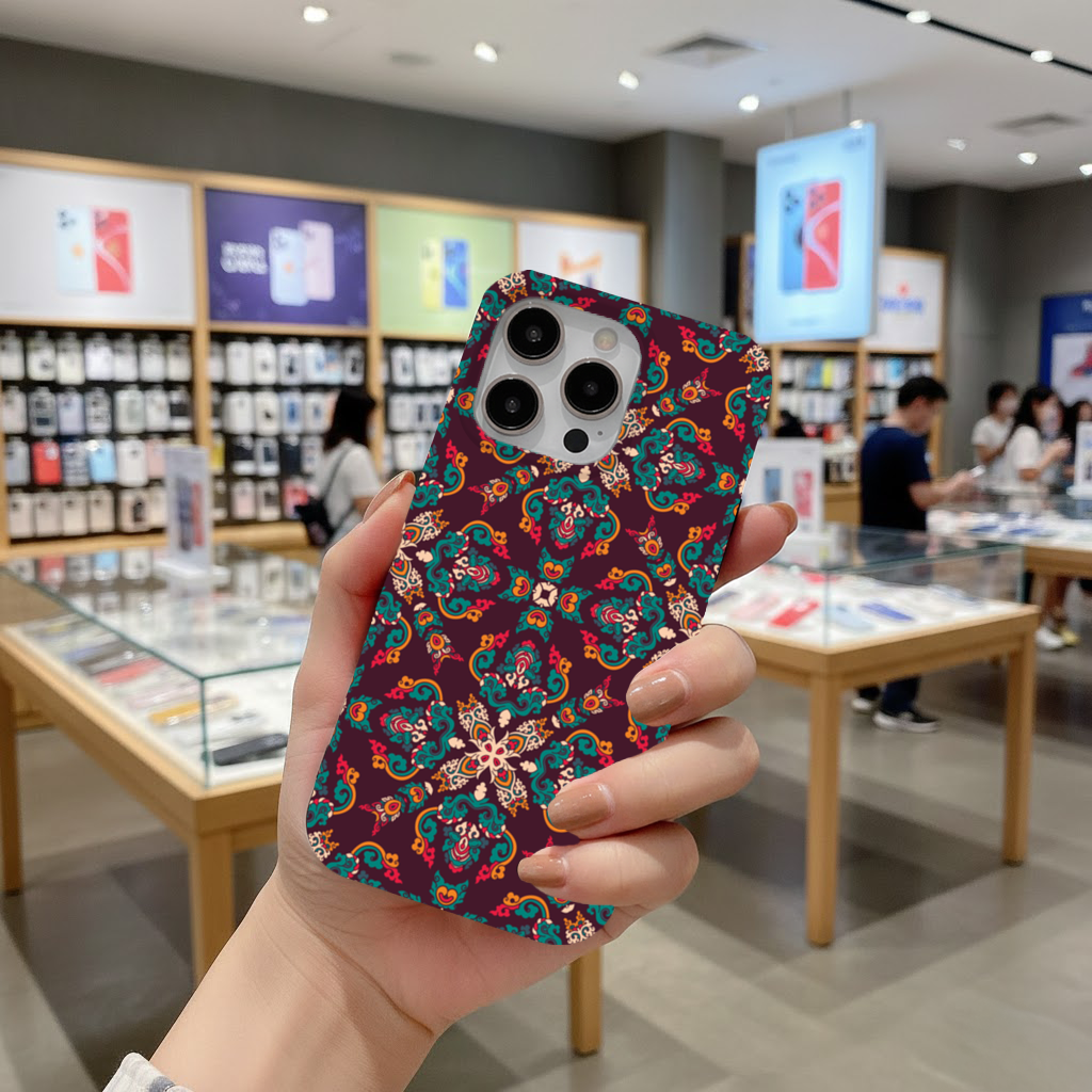 Colorful Ottoman Inspired Mandala Pattern iPhone 16 Pro Max Case