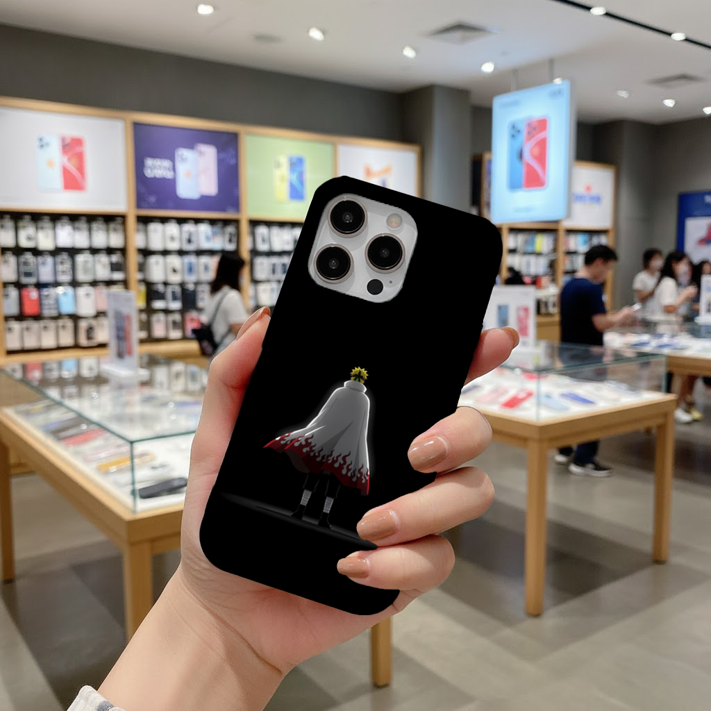 Karanlıktan Gelen Güç Naruto Uzumaki Hokage Silüeti iPhone 16 Pro Max Kılıfı