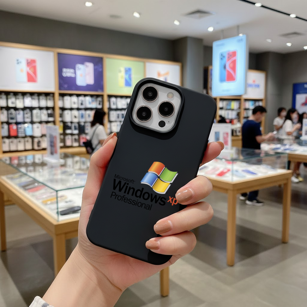 Digital Nostalgia Windows XP Iconic Logo iPhone 16 Pro Max Case