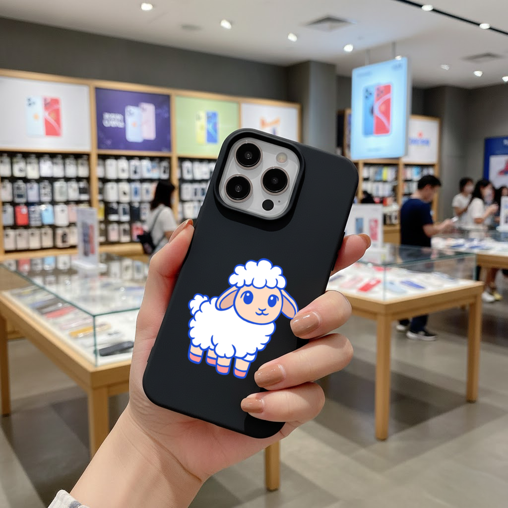 Cute Kawaii Lamb iPhone 16 Pro Max Case