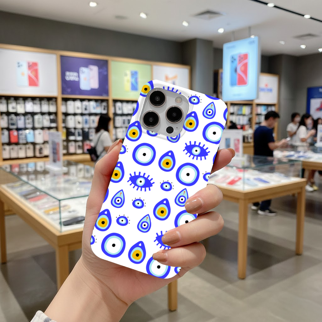 Evil Eye Pattern iPhone 16 Pro Max Case