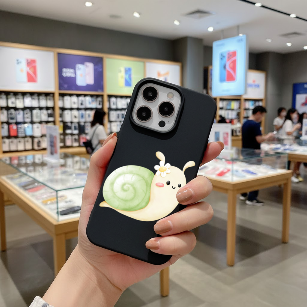 Cute Snail Illustration iPhone 16 Pro Max Case