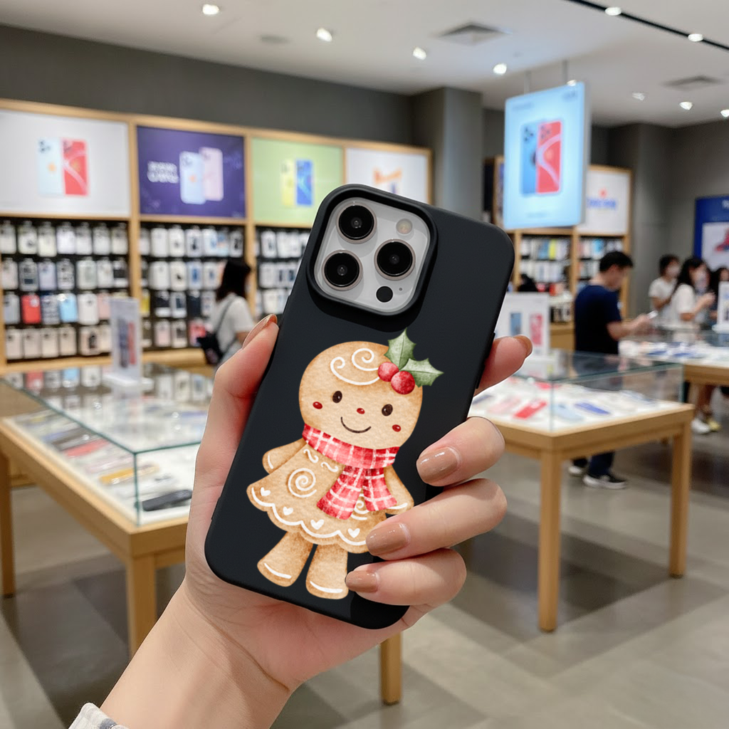 Cute Gingerbread Cookie Character iPhone 16 Pro Max Case