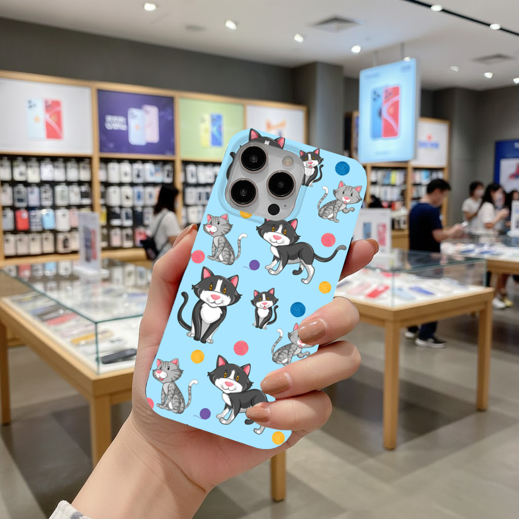 cat repeat pattern iPhone 16 Pro Max Case